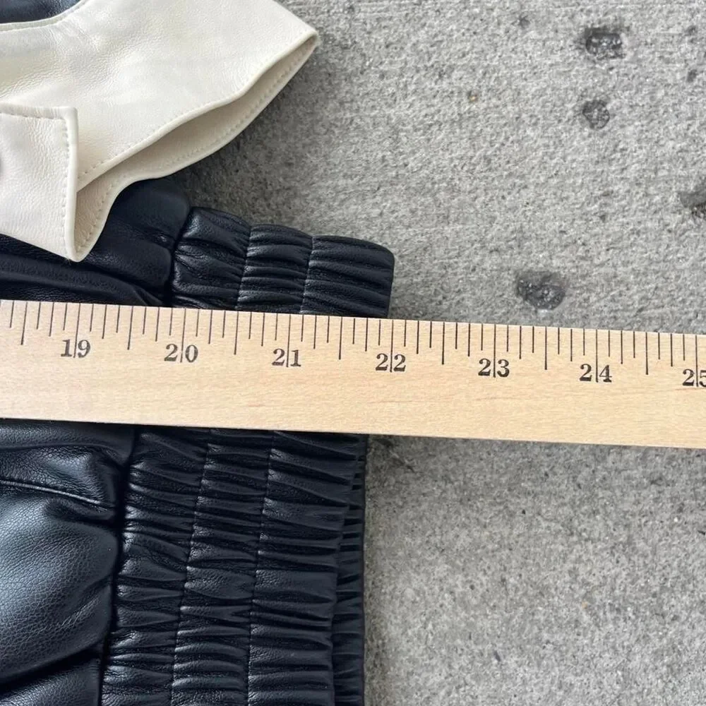 Radikkal Streetwear Y2K Faux Leather Jacket